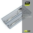 thumbnail image 6 of Smart Design Drawer Organizer - 12 x 3 Inch - Steel Metal Mesh Tray - with Interlocking Arm Connection - Utensils, Silverware, Organization - Kitchen - Silver, 6 of 6