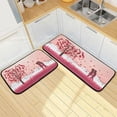 thumbnail image 7 of GZHJMY Romantic Love Heart and Couple Kiss Kitchen Rugs Door Mat 2PCS,Carpet Front Entrance Non-Slip Relieve Fatigue Washable Floor Mat for Valentine's Day Mother's Day, 7 of 7