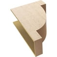 thumbnail image 6 of 12"W x 24"D x 36"H Classic Alpine Rough Cedar Woodgrain TimberThane Corbel, Primed Tan, 6 of 6