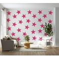 thumbnail image 6 of Tiptophomedecor Abstract Wallpaper Wall Mural - Pink Star, 6 of 7