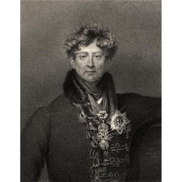 Posterazzi DPI1861312LARGE King George Iv George Augustus Frederick 1762 to 1830 King of Great Britain & Ireland & King of Hanover 1820 to 1830 Poster Print, 24 x 32