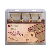 Flexcut - KN100 - Carving Knife Set - 4 Piece Woodcarving Tool Set -