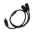 thumbnail image 3 of DIN 4PIN To 2DIN 4PIN Adapter Cable, High Efficiency Tight Junction Clear  Output 1.6ft 4 Pin Mini DIN Y Splitter Cable  For Sound Equipment, 3 of 8