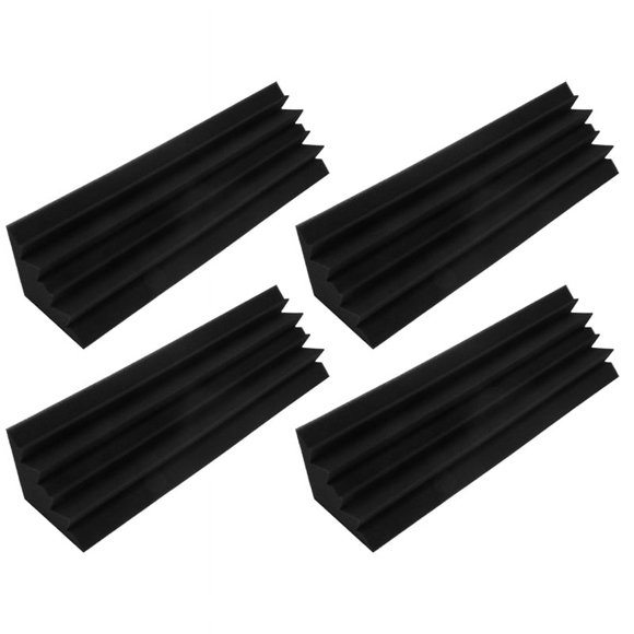 4 Pcs Acoustic Panels Studio Acoustic Soundproof Foam,Sound Treatment Trap Corner,Sound Panels Wedges,12X12X48cm
