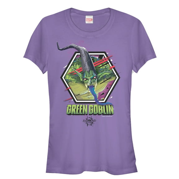 Junior's Marvel Spider-Man: Into the Spider-Verse Goblin Graphic Tee Purple Medium