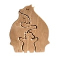 thumbnail image 1 of Padres Y Bebés Adornos De Animales De Madera Decoración De Escritorio Regalo Del Día De La Madre Inevent HA043854-01, 1 of 6