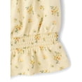 thumbnail image 4 of The Children's Place Girls Short Puff Sleeve Floral Smocked Top, Sizes XS-XXL, 4 of 4