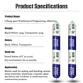 thumbnail image 6 of 9900 Outdoor Silicone Waterproof Sealant, Heat & Stretch Resistant for Roof and Wall Cracks, 6 of 6