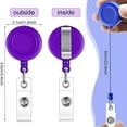 thumbnail image 3 of HLONK Badge Reel  Retractable Badge Reel with Metal Belt Clip  100 Pack Retractable Badge Holder ID Badge Reel Clip for ID Card Badge Holder Key Keychain Holders (Multicolor), 3 of 7