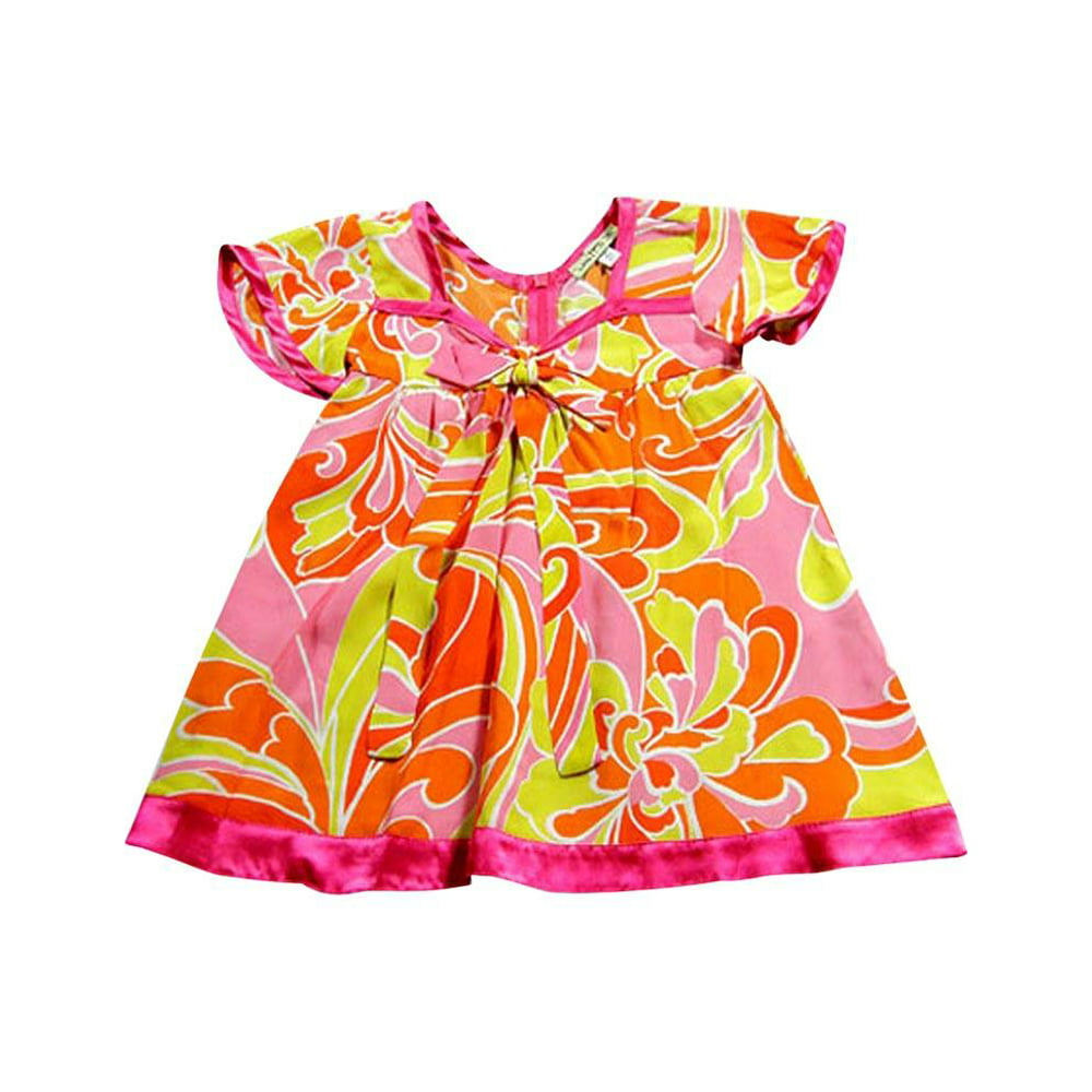 Little Mass - Little Mass - Little Girls Short Sleeve Rayon Dress ...
