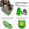 thumbnail image 4 of TETOU 2Pcs Catnip Toys Balls That Stick on Wall, Rotatable Cat Toy Ball, Catnip Wall Balls for Cats Lick - Green, 4 of 7