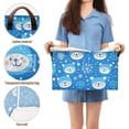 thumbnail image 5 of Yayeee Foldable Storage Basket for Shelves with Handles Set of 2 Waterproof Cloth Bins, Blue Bears, 5 of 7