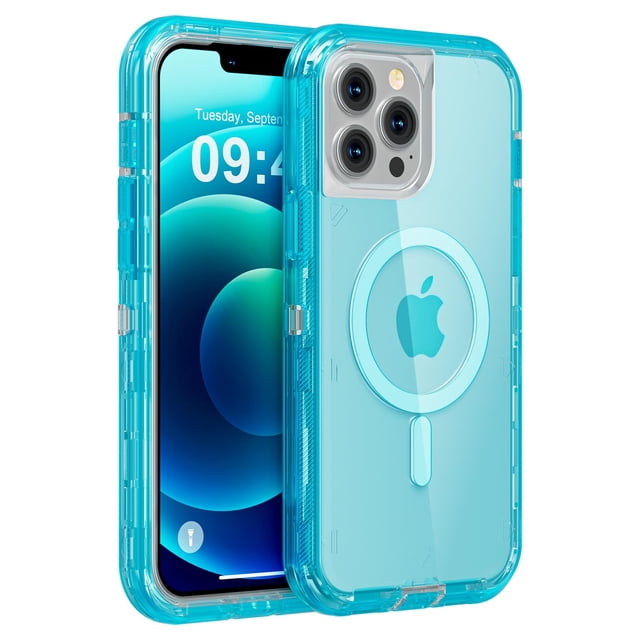 Funda de teléfono Follaroma para iPhone 12 Pro Max con MagSafe Blue