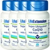 Super Ubiquinol CoQ10 200mg With Enhanced Mitochondrial, Ultra-absorbable Promote Cell Energy, Heart & Brain Health - 4 Pack