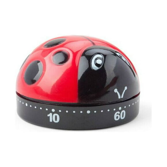 nipocaio Kitchen Timer, Ladybug Kitchen Timer 60 Minute Timer Wind Up Timer Kitchen Timer