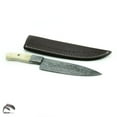 thumbnail image 1 of Damascus Steel Handmade Kitchen Chef Knife, Camel Bone, 1 of 4