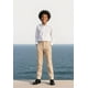 thumbnail image 2 of Pantalones KEYWANTS para niños, uniforme, talla 5, cintura ajustable, color beige, 2 of 6