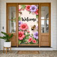 thumbnail image 5 of Red Ladybug Welcome Banner White Daisies Daisy Backdrop Cartoon Light Green Background Garden Background for Garden Party Spring Gathering Kids' Birthday, 5 of 9