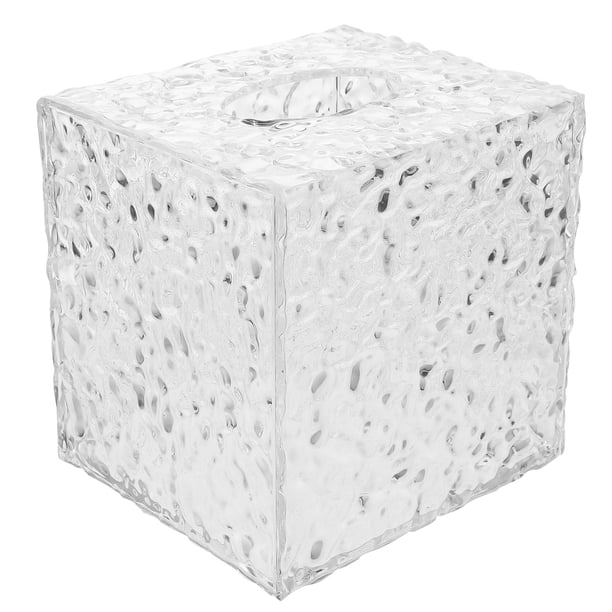 Dispensador de servilletas con tapa de acrílico transparente para caja de pañuelos, ideal para el hogar, la oficina y el restaurante.
