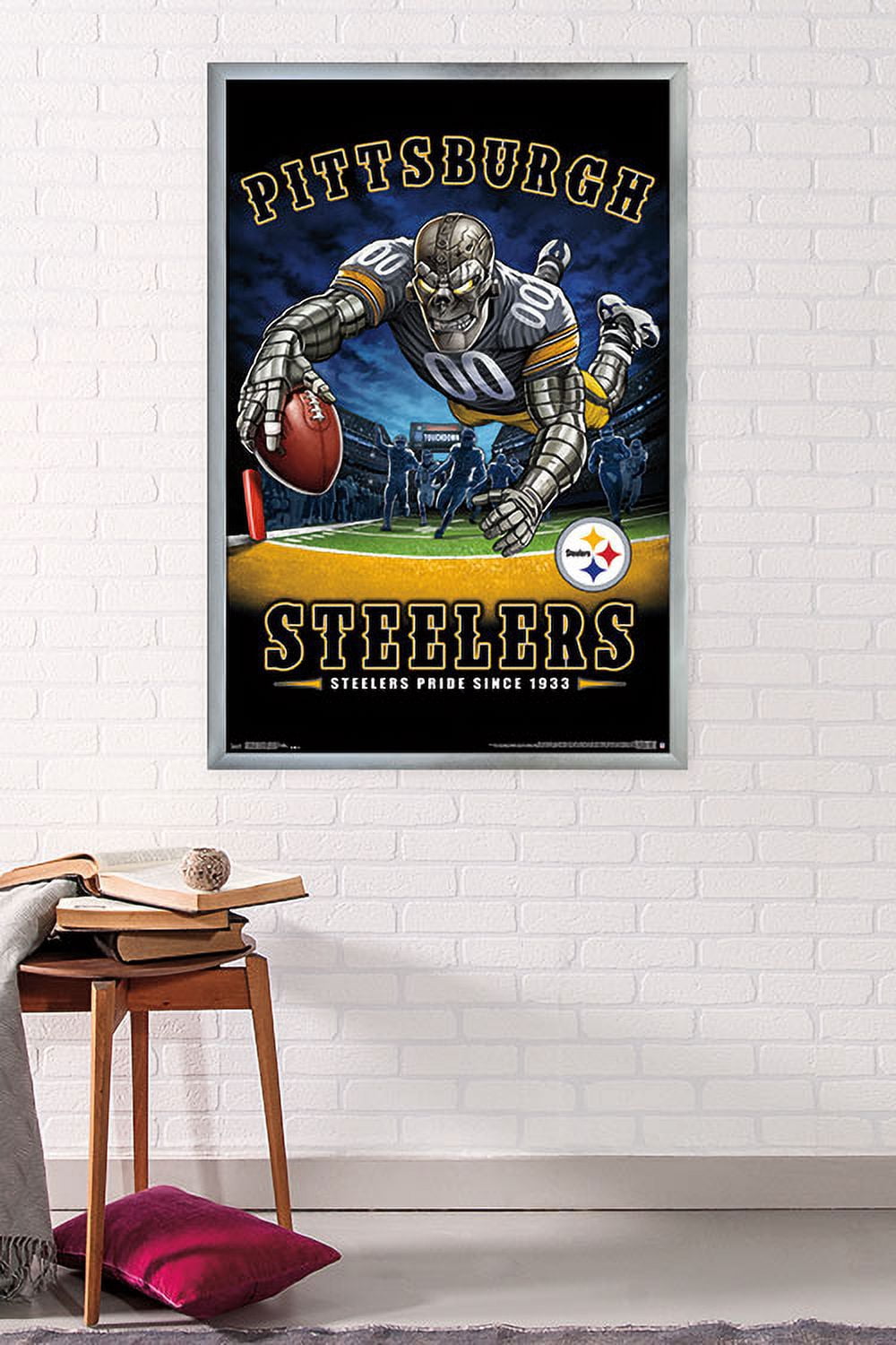 NFL Pittsburgh Steelers - End Zone 17 Wall Poster, 22.375" x 34", Framed