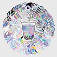thumbnail image 1 of Pegatinas láser impermeables para niños, paquete de 50 pegatinas estéticas para botellas de agua, portátiles, ordenadores, monopatines (láser), 1 of 5