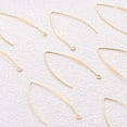thumbnail image 4 of 20 PCS 18K Gold Plated V-Shape Ear Wire Hooks Accessories, 4 of 9