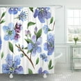 thumbnail image 1 of ABPHQTO Patrón de flores de cerezo de flores silvestres en un estilo de acuarela Cortina de ducha completa aislada 160x180 cm, 1 of 1