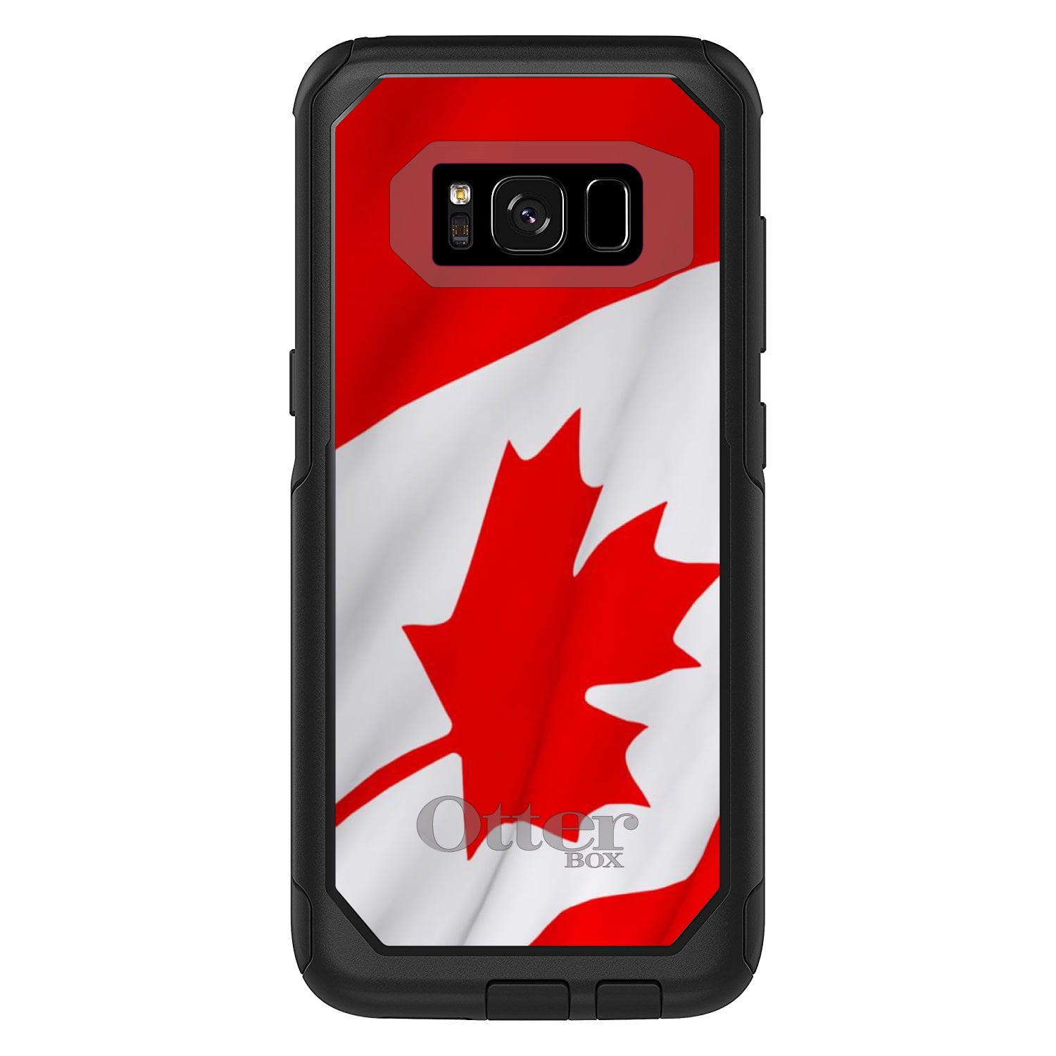 DistinctInk Custom Black OtterBox Commuter Series Case for Samsung Galaxy S8+...