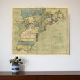 thumbnail image 2 of 24" x 28" Vintage 1771  Map of North America Wall Art, 2 of 10