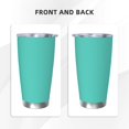 Cauagu Teal Turquoise Pattern 20oz Tumbler,Stainless Steel Vacuum