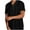Black, variant on Men's Sheer Mesh Lace Shirts See Through Button Down Short Sleeve Shirts Lapel Party Summer Tops