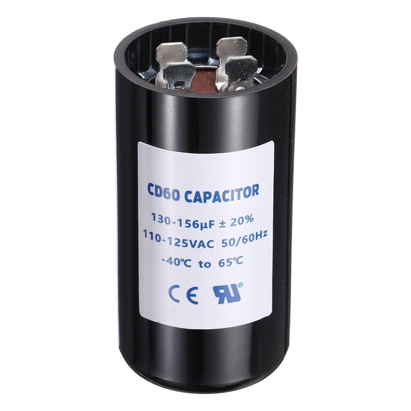 CD60 Capacitor 130-156 UF/Mfd 110-125 VAC 50/60 Hz for Electric Motor Starting