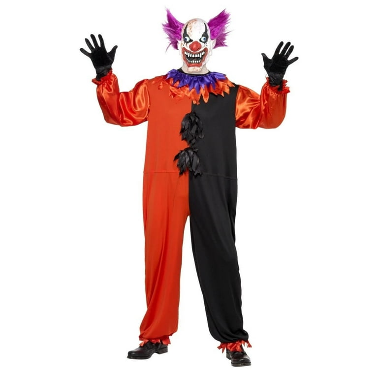 Cirque Sinister Scary Bo The Clown Costume Adult Red Black Cirque Sinister Scary Bo The Clown Costume Adult Red Black