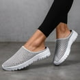 thumbnail image 6 of Wovix Slippers For Women Casual Breathable Lightweight Mesh Plaid Shoes Work Soft Sole Slip-On Mules Footwear Daily Wear, 6 of 9