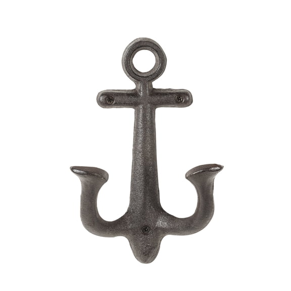 Abbott Collection AB-27-IRONAGE-193 8.5 in. Anchor Wall Wall Hook, Dark Brown - Large