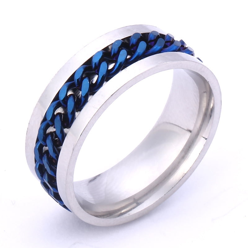 Fidget Ring Anniversary Gifts Anxiety Ring for Women and Men Couple Gifts Spinner Ring Stainless