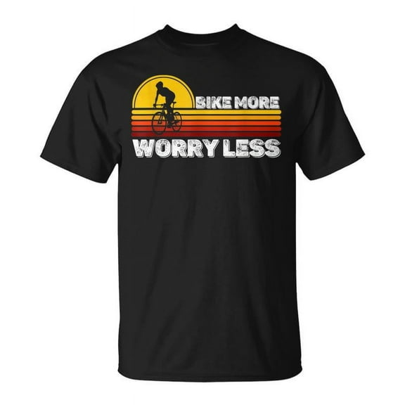 SR Mountain Bike Cycling Bicycle Bike More Worry Less T-shirt