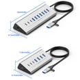 thumbnail image 3 of USB Docking Station Hubs Type C Splitter Charging Adapter Multiple 7/10 Port Power Adapter For PC Laptop Accessories, 3 of 9