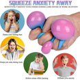 thumbnail image 3 of 4pcs/set Stress Balls Squishy Stress Ball Fidget Toys Sensory Stress Balls Anxiety Relief Squeeze Toys Kids Adults Gifts, 3 of 5