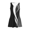 thumbnail image 5 of Nmnitkp Summer Dresses for Women Casual Sleeveless Color Block Tshirt Beach Dress V Neck Flowy Tank Sundresses with Pockets S-XXL, 5 of 6
