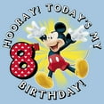 thumbnail image 2 of Boy's Mickey & Friends Hooray It's My 8th Birthday  Graphic Tee Light Blue Small, 2 of 4