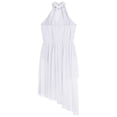 thumbnail image 6 of YiZYiF Lyrical Dance Dress for Girls Sleeveless Flower Applique Tulle Overlay Skirt Leotard Ballerina Costume Ivory 8, 6 of 7