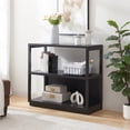 thumbnail image 2 of Henn&Hart 33" 3-Tier Modern MDF Engineered Wood Bookcase in Black, 2 of 3