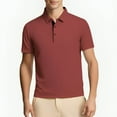 thumbnail image 3 of Men's Short Sleeve Polo Shirt Nylon Shirt Summer Shirts Cool, 3 of 7