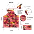 thumbnail image 7 of Golden Retriever Hawaiian Apron-Garden Aprons for Women with Pockets-Cotton Linen Waterproof Kitchen Cooking Gardening Aprons Adjustable for Kitchen,Cooking,BBQ and Salon 33x27 Inch, 7 of 7