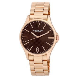 London Fog Women\'s 26mm Exeter Square Rose Gold Mesh Strap Watch London Fog Women main image 4