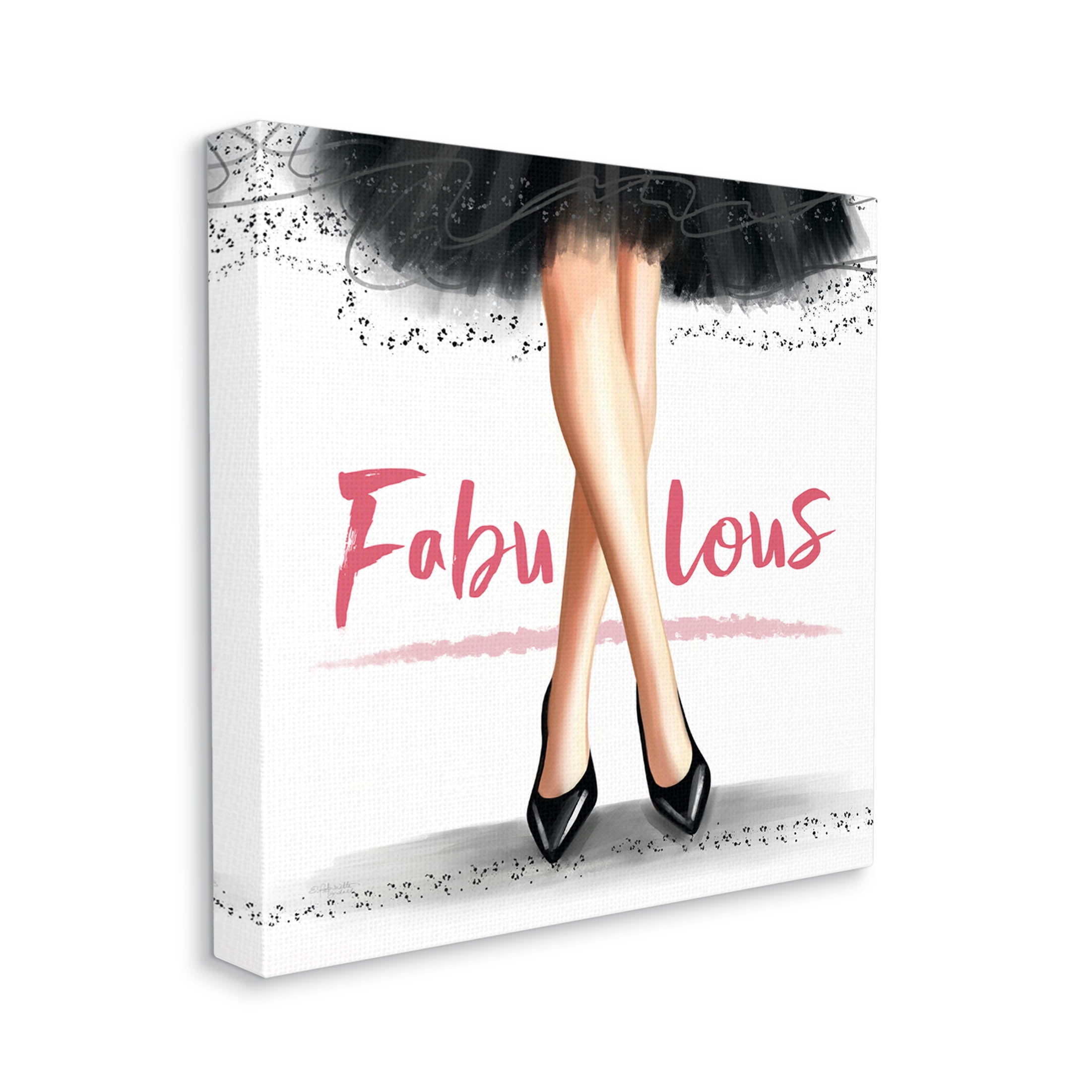 Stupell Industries Fabulous Stylish Glam Dress Graphic Art Gallery Wrapped Canvas Print Wall Art, Design by Elizabeth Tyndall