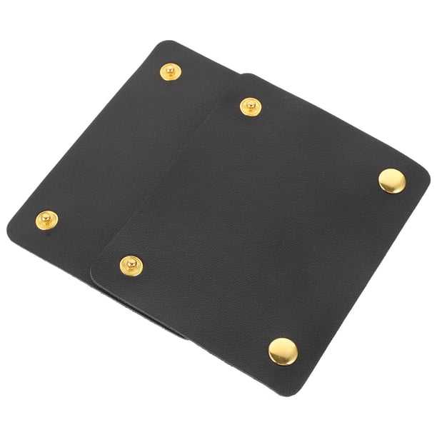 Luxshiny 2Ud Cubiertas Protectores Para Manijas De Maletas De Cuero Dividido Negro Elegantes Y Durables