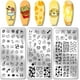 thumbnail image 1 of 3 placas de estampado de uñas con diseños de dibujos animados, ideales para decorar uñas con temática de postres, helados y animales. Fabricadas en acero inoxidable., 1 of 7