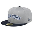 thumbnail image 3 of Men's New Era Gray New York Yankees Pivot Mesh 59FIFTY Fitted Hat, 3 of 6